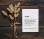 Definitionskarte „Danke“ - A6