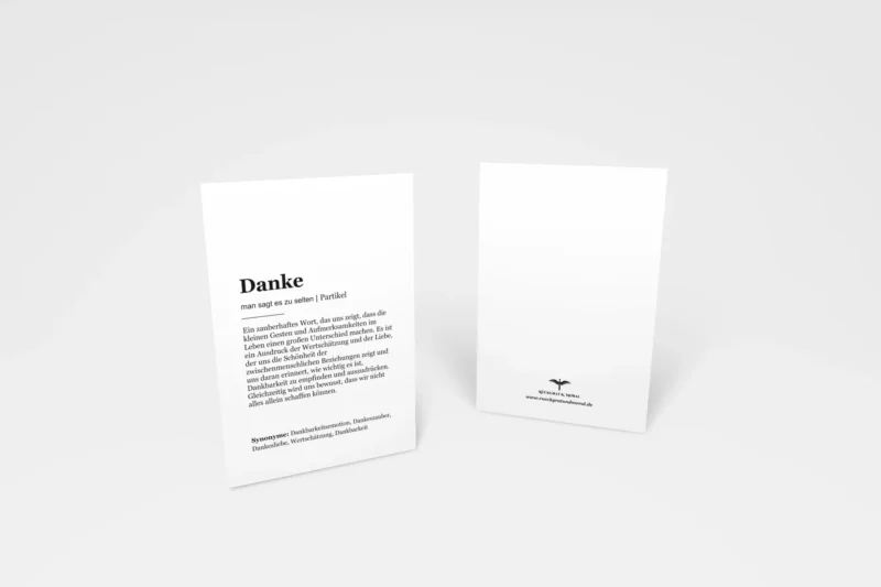 Definitionskarte „Danke“ - A6 – Bild 2