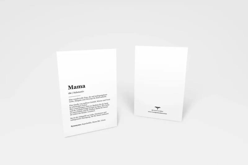 Definitionskarte „Mama“ - A6 Karte – Bild 3